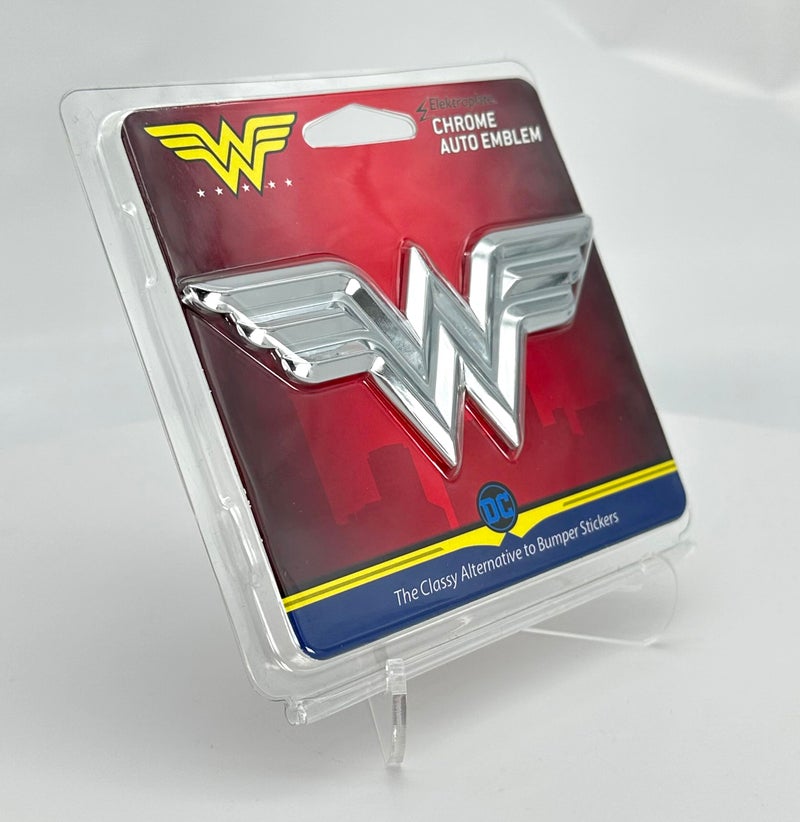 Elektroplate Officially Licensed DC Comics Wonder Woman All Metal 3D Chrome Superhero Emblem for Cars, Trucks, and All Auto | Universal Fit at 4.25" x 2.0"| Weatherproof - Image 5